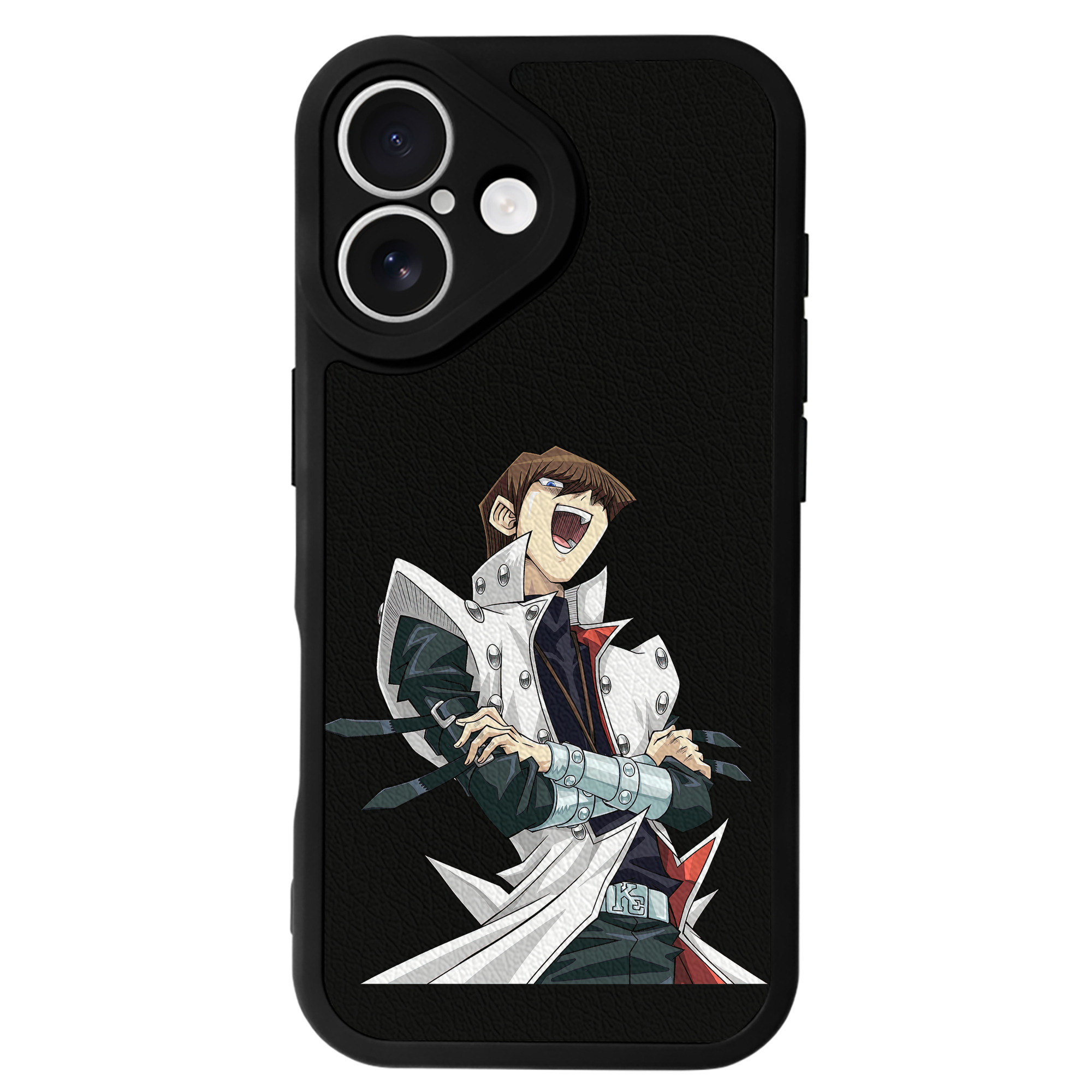（画像用） 遊☆戯☆王 Yu-Gi-Oh! 【iPhone 16シリーズ対応】シリコンスマホケース（レザー調） 材質：シリコン